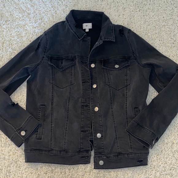 Nordstrom Jackets & Coats Bp Distressed Black Denim Jacket Poshmark